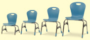 4-leg stack chairs