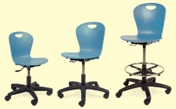 task chairs and lab stool